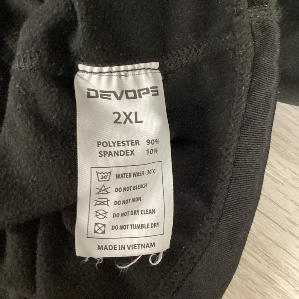 DEVOPS Men's (Size 2XL) Dry Fit Long Sleeve Crew Neck Athletic Shirt Stretch 15A - Picture 3 of 4
